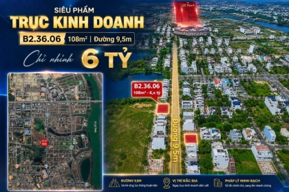 BÁN NHANH LÔ HƯỚNG ĐÔNG TRỤC SHOPHOUSE FPT GIÁ NHỈNH 6TỶ