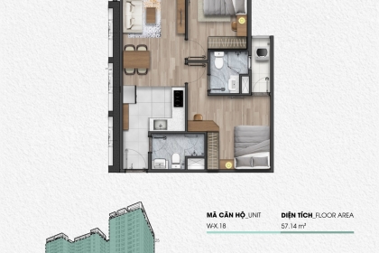 CẦN BÁN NHANH CĂN 2PN FPT Plaza 3 GIÁ 2TỶ - TẦNG CAO